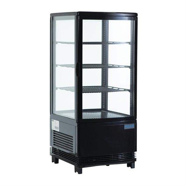 Commercial Display Fridge/Chiller - Black, Good Condition