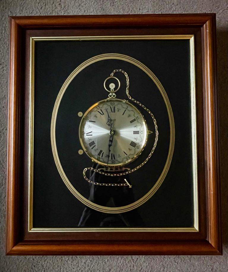 STUNNING ORIGINAL VINTAGE KEN BROADBENT COLLAGE CLOCK
