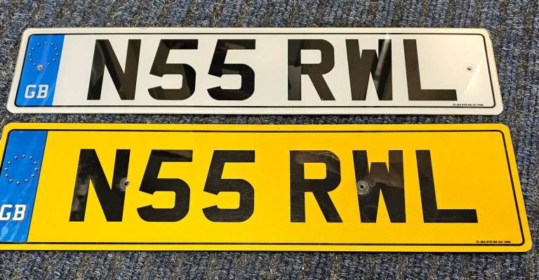 N55 RWL NUMBER PLATE 