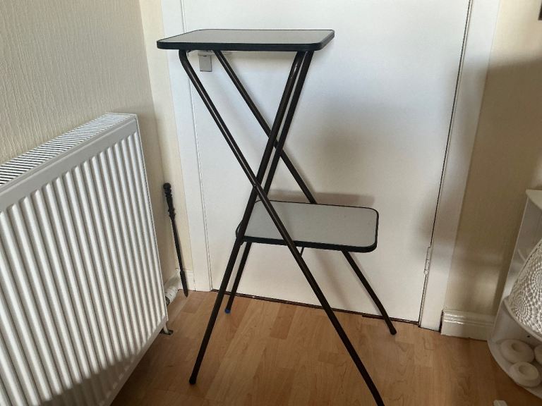 Folding Lecturing Table - Grey and Black, Good Condition