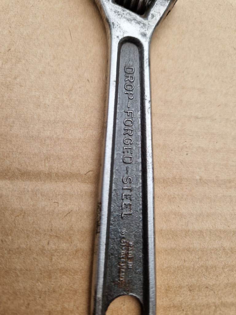 CK Adjustable Spanner Wrench Old Tool - German Make 3/8 x 6".
