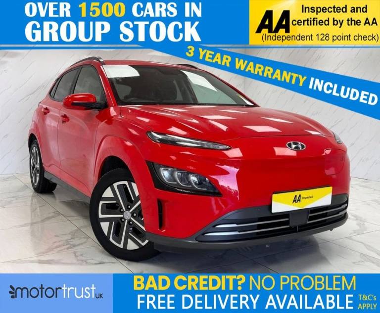 2021 Hyundai KONA 64kWh Premium SUV 5dr Electric Auto (10.5kW Charger) (204 ps) 1 OWNER! FULL HAT...
