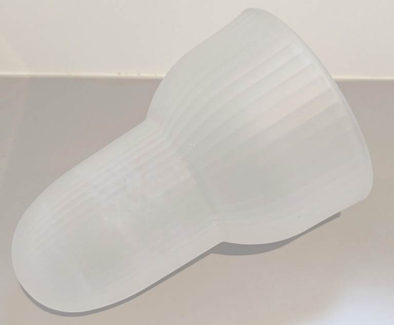 KEUCO APOLLO GLASS TOILET BRUSH HOLDER & CHROME GOLD BRACKET 19cm H x 17.7cm D