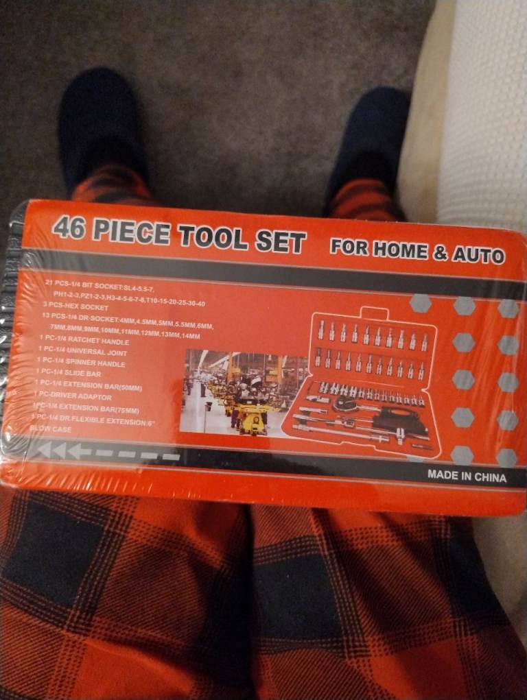 New 46 Piece Tool Set for Home & Auto – Unused
