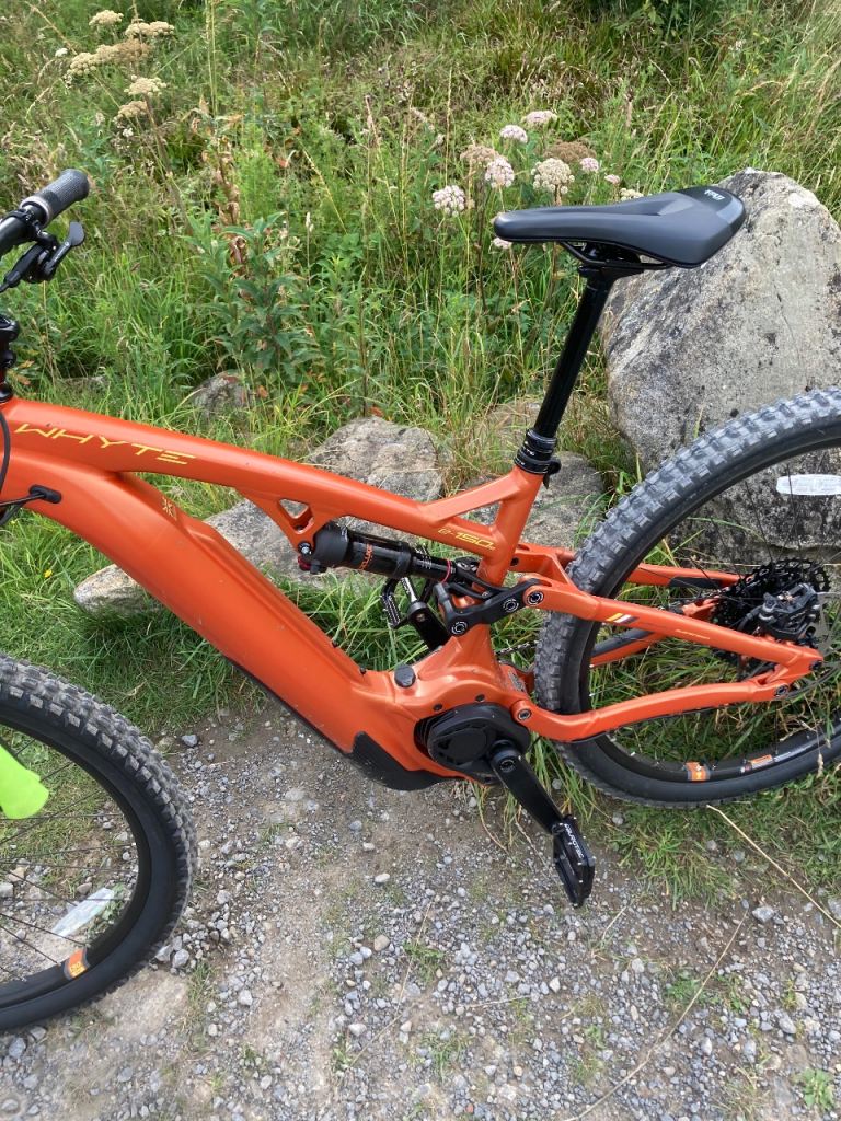Whyte Electric Mountain Bike – Orange, Good Condition