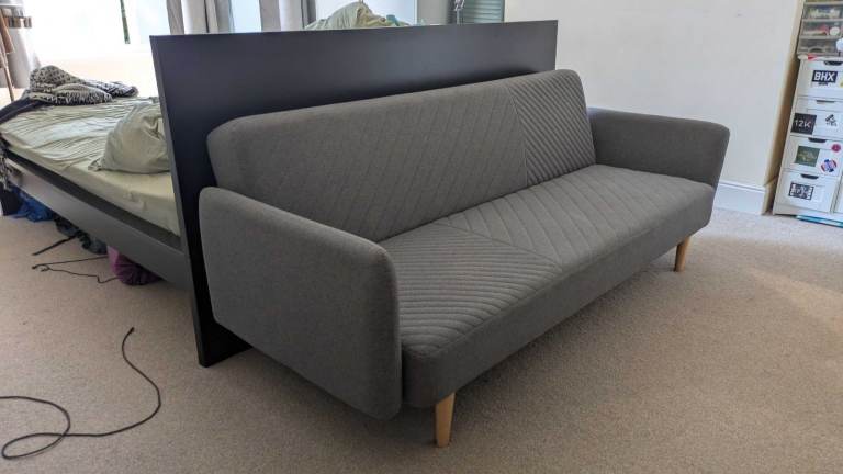 Stylish Grey Sofa Bed - Made com