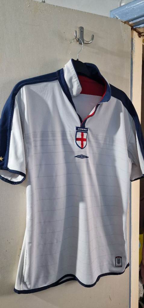 England Football Shirt - Reversible - Size XL - White - 2003/2005