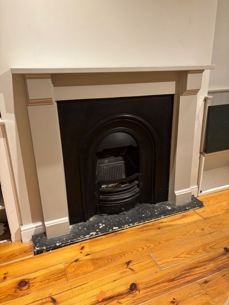 Wooden fireplace surround - mantel