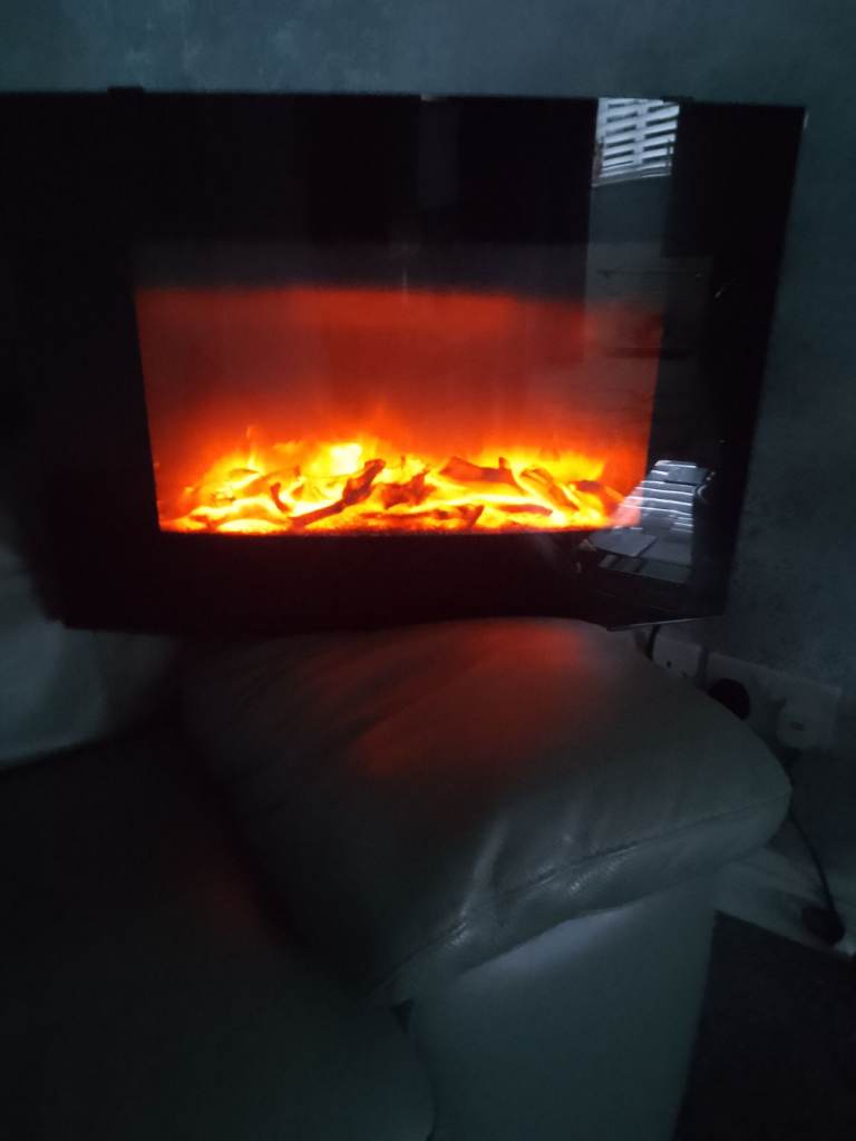 Wall mounted electric fire 