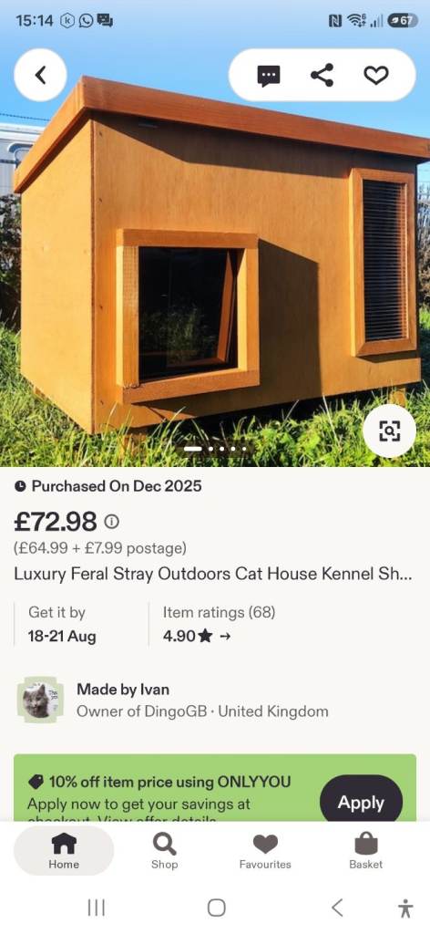 Outdoor Cat/Animal Kennel & Shelter 