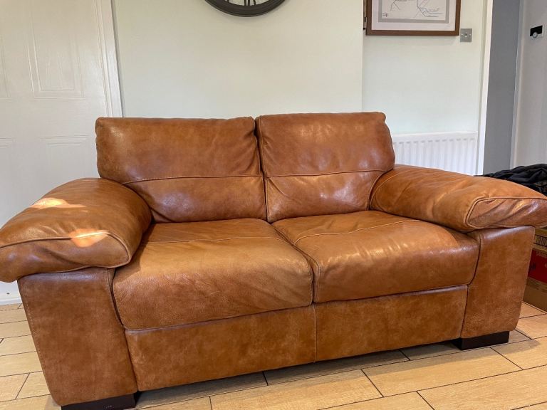 Leather 2 Seater Sofa