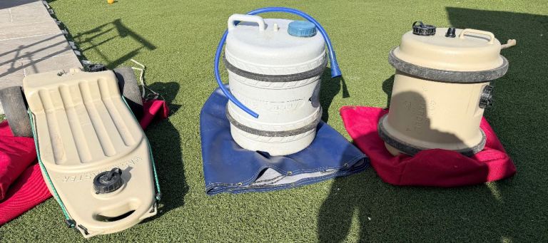 Caravan/camping water butts and waste master