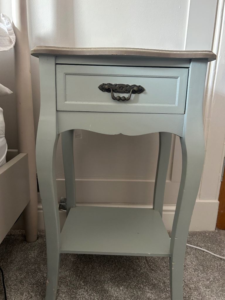 Two dunelm bedside cabinets 