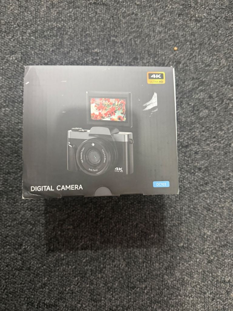 New 4K Digital Camera – Silver, Boxed