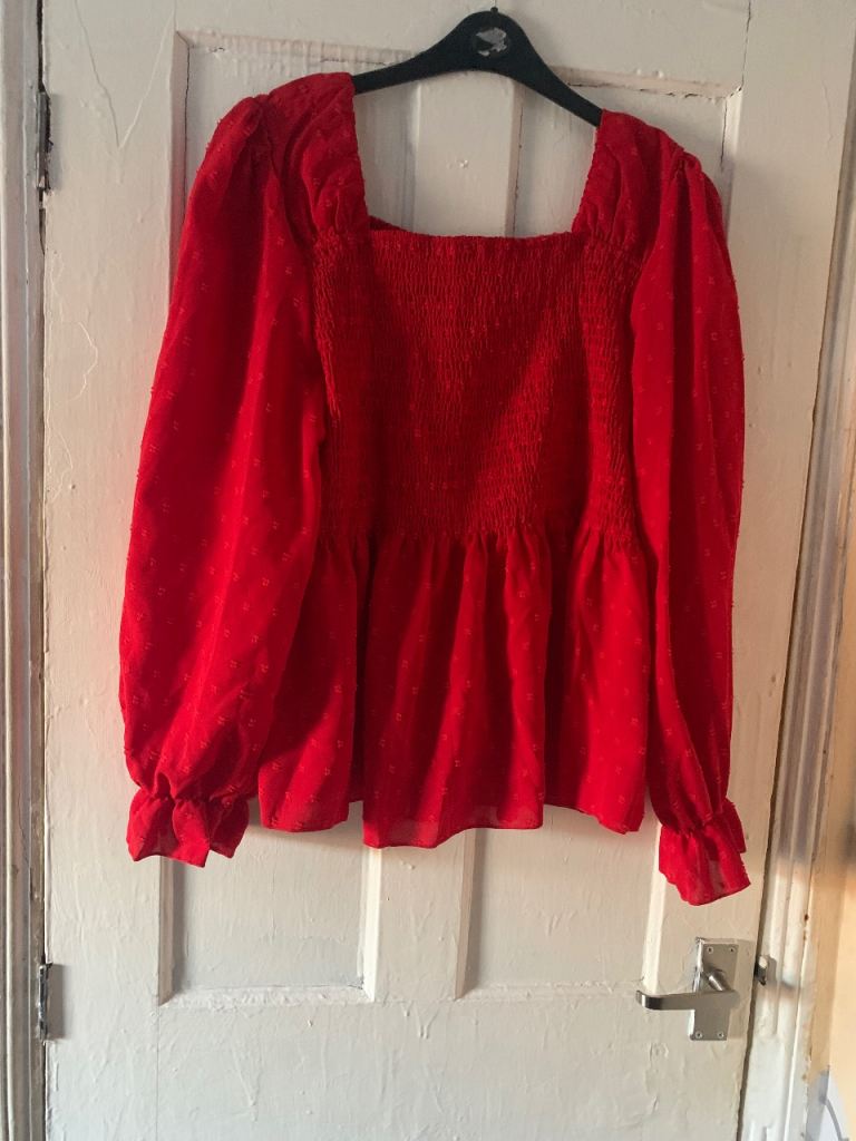 Red womens top 