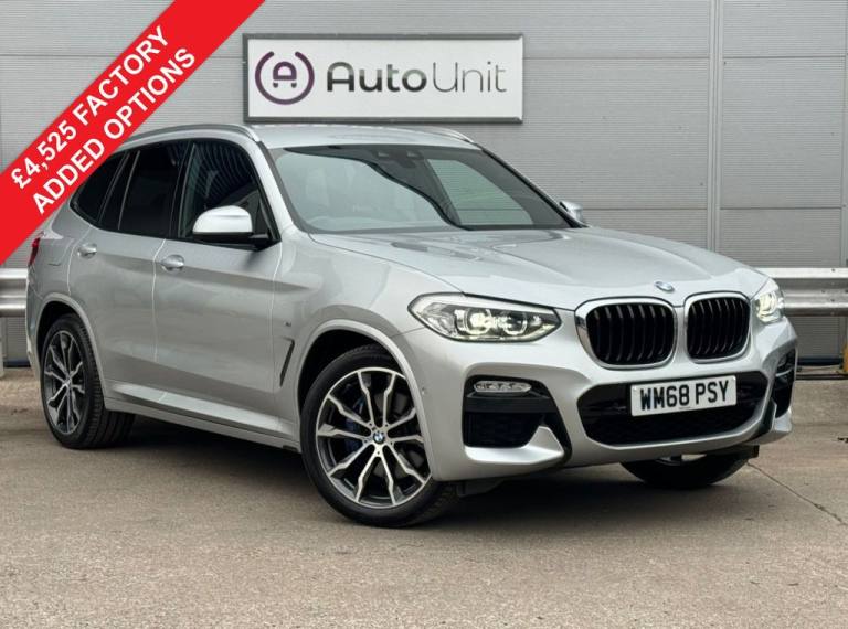 2019 BMW X3 20D M SPORT DIESEL AUTO XDRIVE £4,525 FACTORY ADDED EXTRA'S 