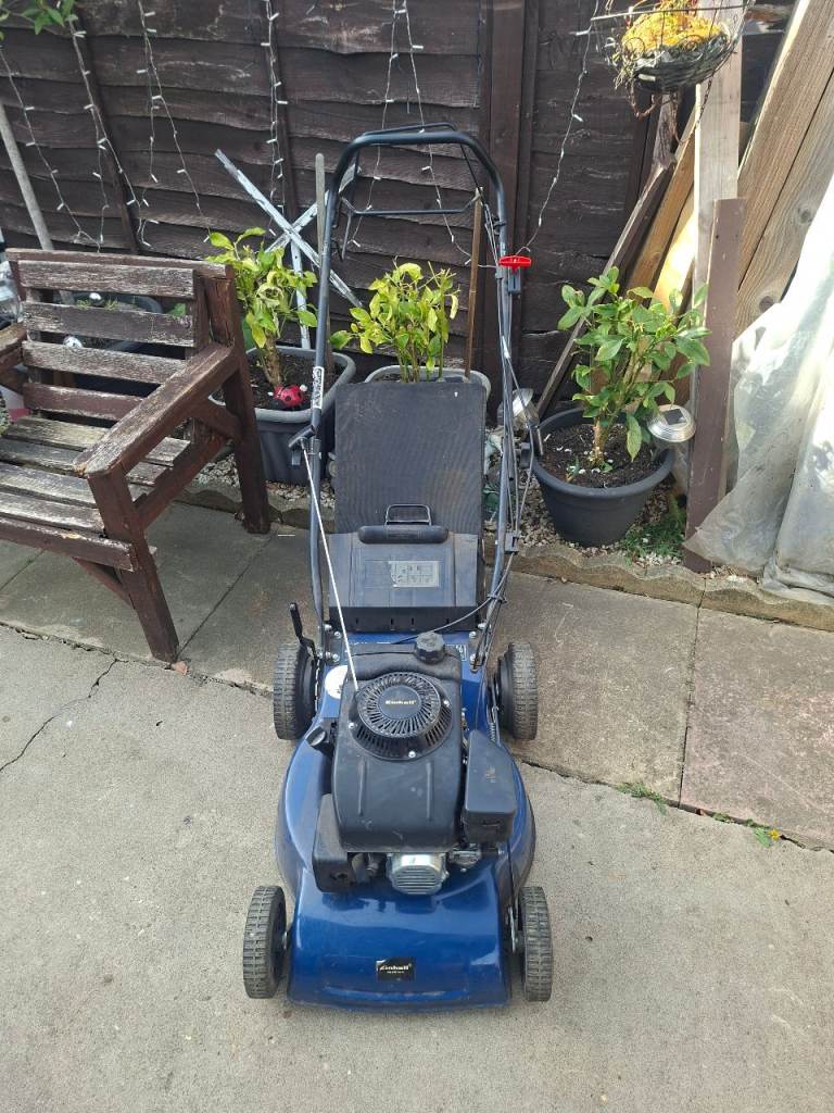 Einhell self-propelled petrol lawnmower 46cm deck 