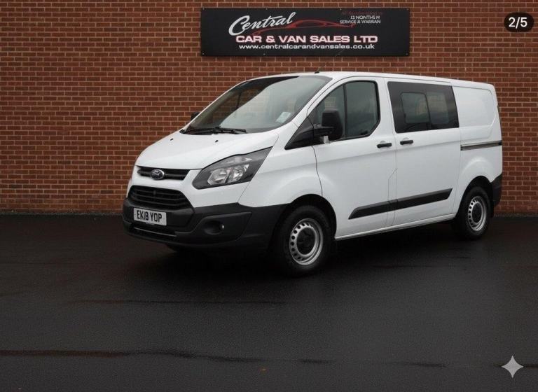 2018 Ford Transit Custom 2.0 TDCi 105ps Low Roof D/Cab Van Crew Van Diesel Manua