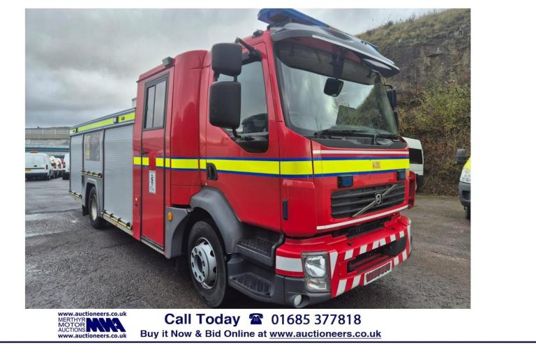 2008 Volvo FL 4X2 EMERGENCY ONE 6 SEAT CREW CAB FIRE TENDER ----------------------------- NA Dies...