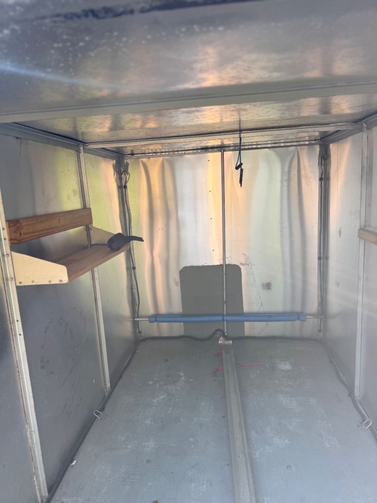 Enclosed Utility Trailer - Small, Silver