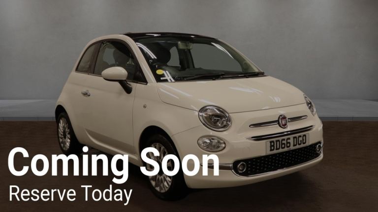 2016 Fiat 500 1.2 Lounge 3dr HATCHBACK Petrol Manual