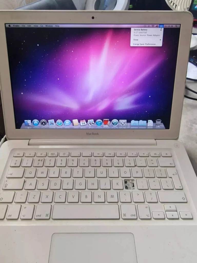 APPLE MACBOOK A1342 DUAL CORE 2.4 GHz HIGH SIERRA 250GB 4GB -13" - MID 2010