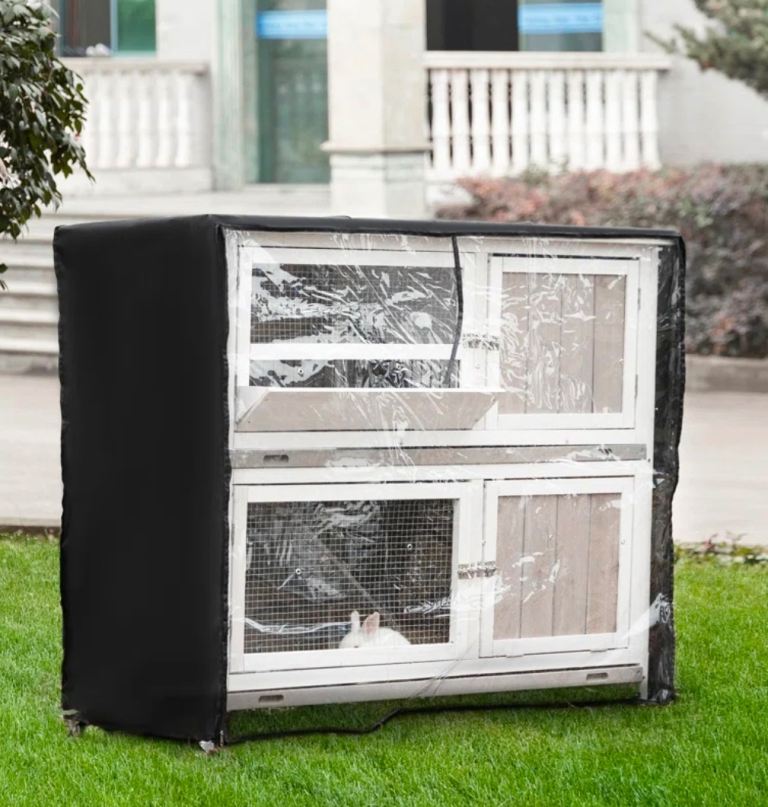 Weather resistant mobile rabbit hutch