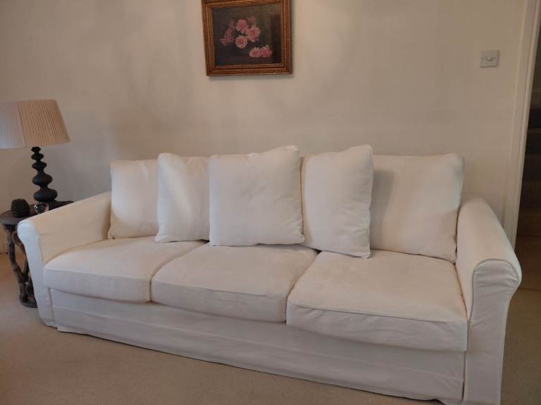IKEA White Sofa 