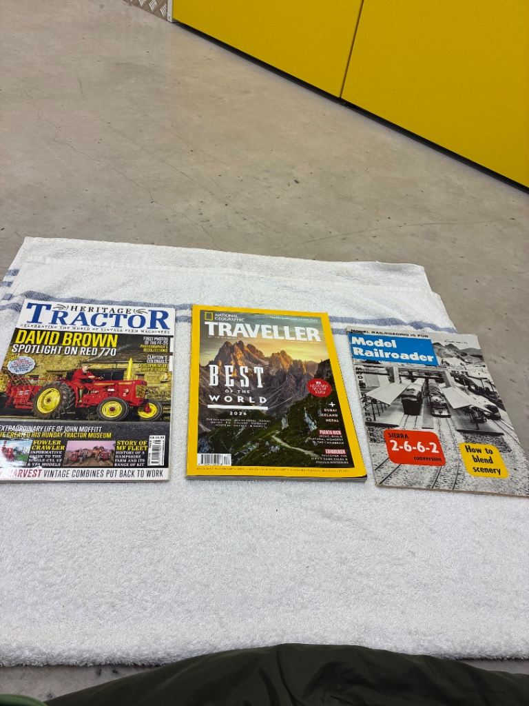 Heritage Tractor, National Geographic Traveller, Model Railroader Magazines