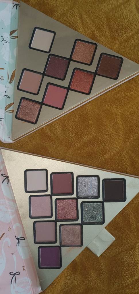 2 x TOO FACED Christmas Tree Eyeshadow Palette 8 + 10 Matte Glitter Shimmer