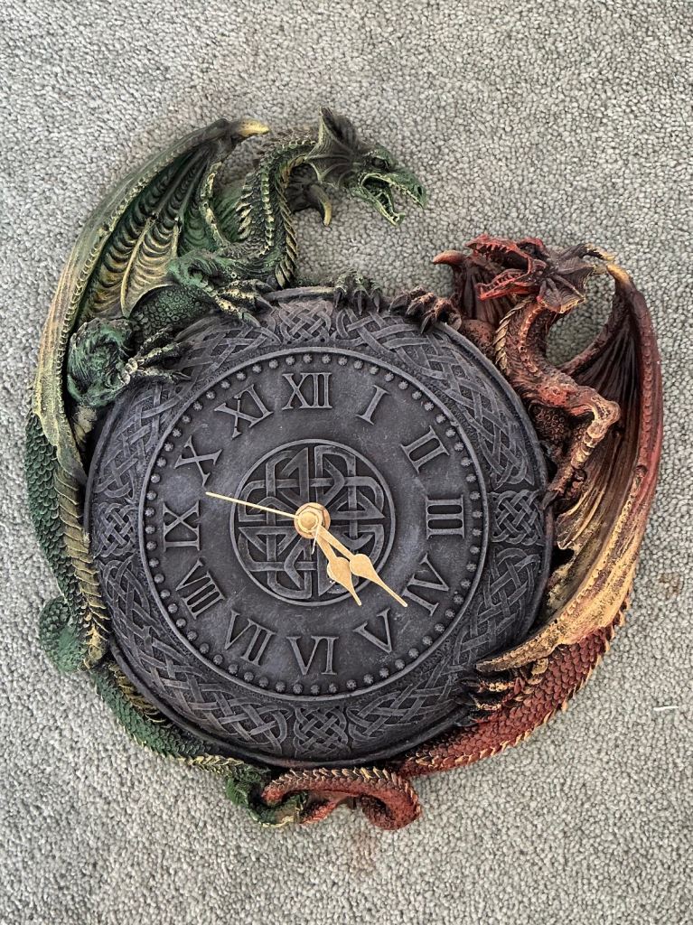 Nemesis Now Dragon wall clock