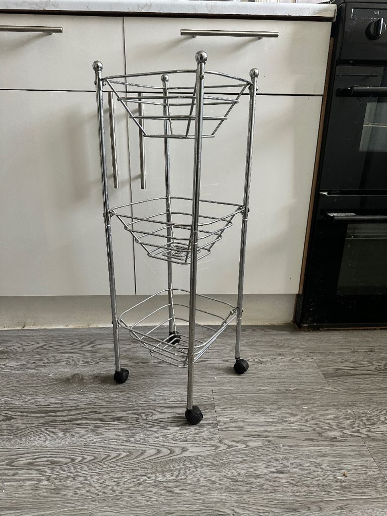 Chrome storage rack