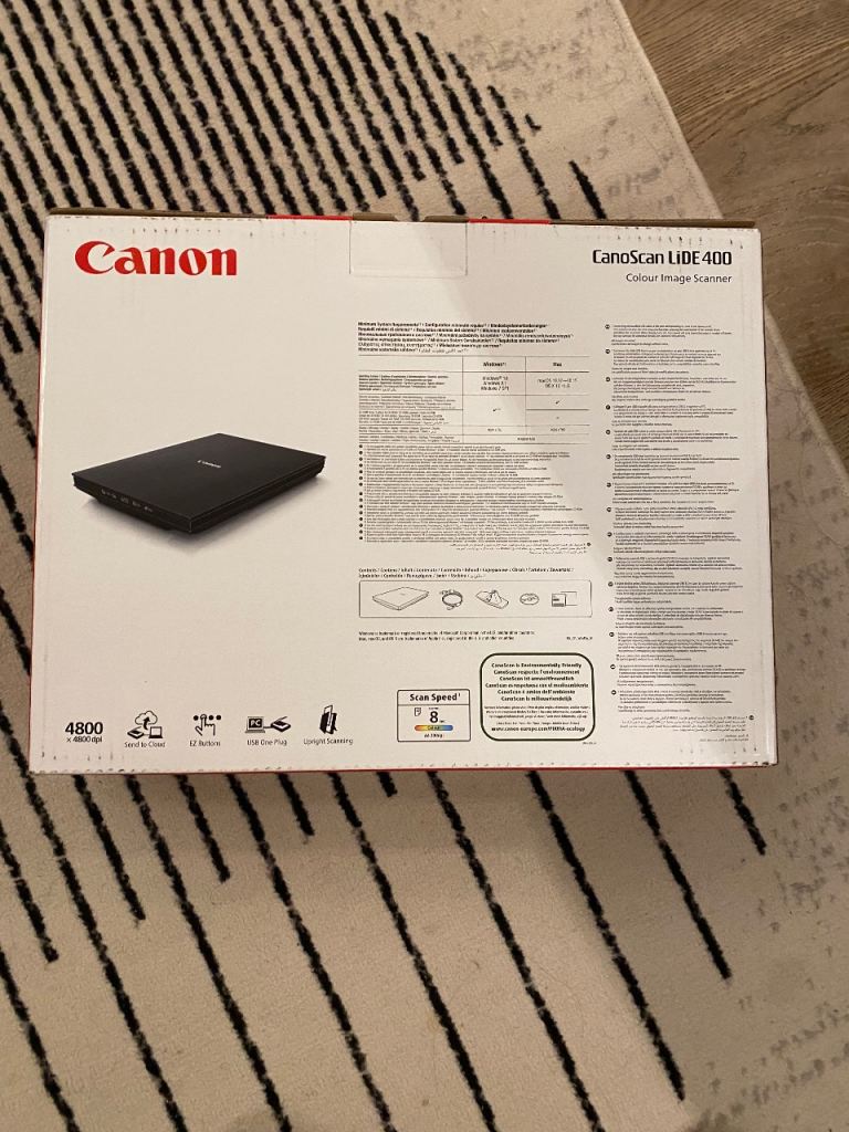 Canon CanoScan LiDE 400 A4 Flatbed Document Scanner - Black