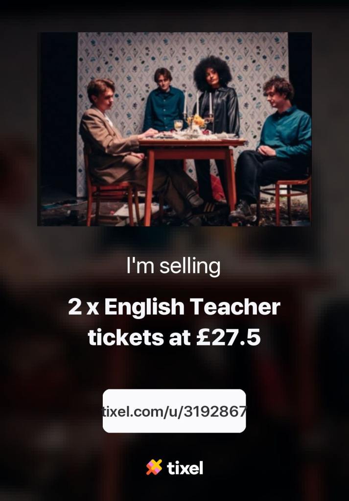 2 tickets for English Teacher at The Roundhouse 