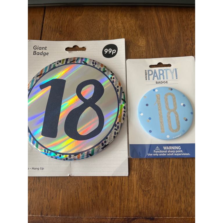 Birthday badges