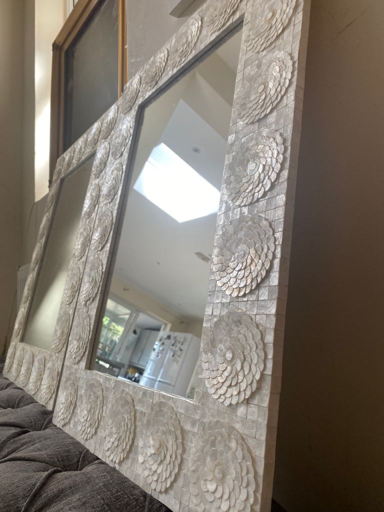 Large new pearl colour mirrors 