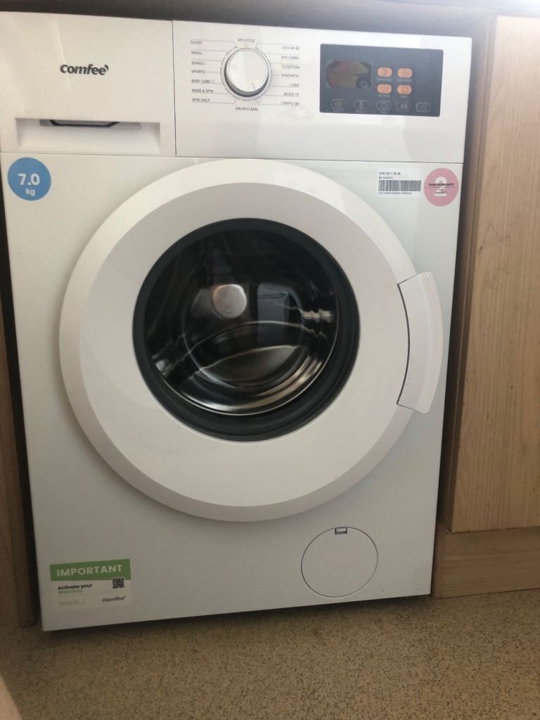 Comfee 7kg Washing Machine – White, Good Condition