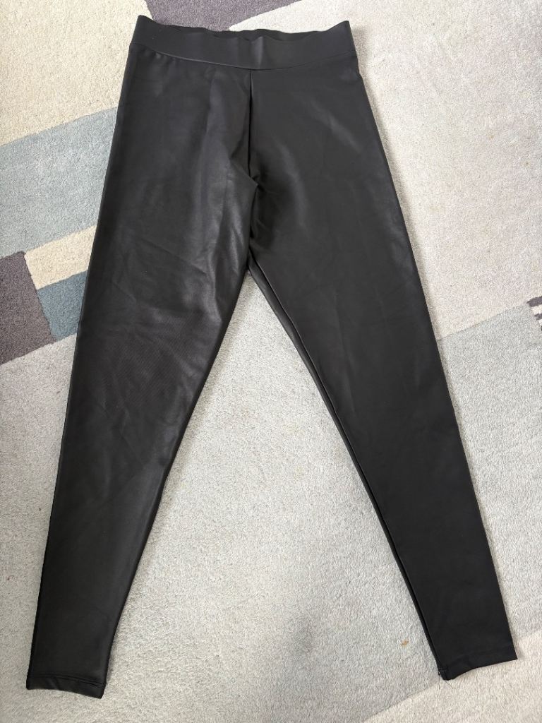 New Look 915 Black Faux Leather Leggings - Age 12-13