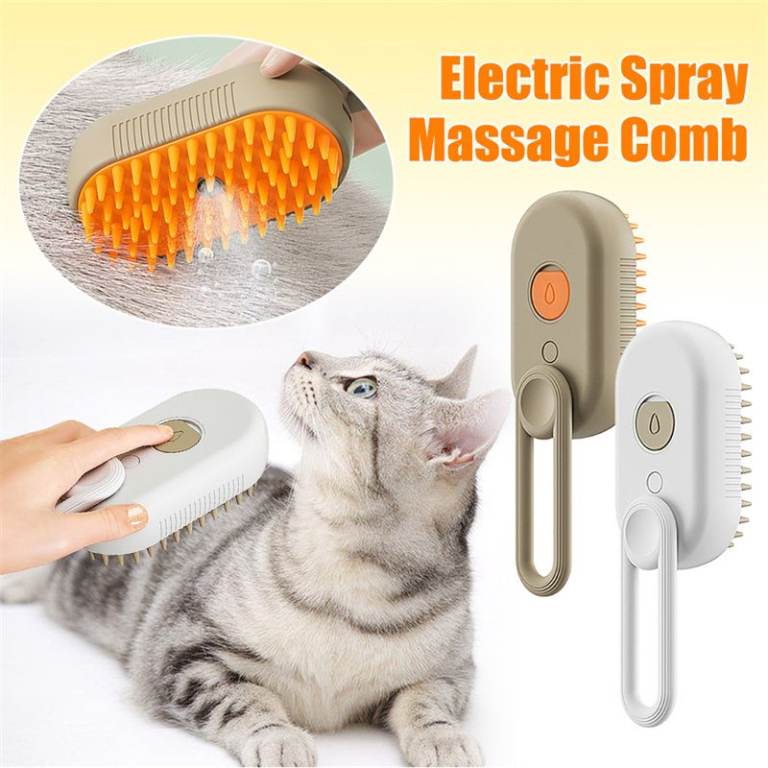 Self-Cleaning Cat & Dog Grooming Brush | Gentle Pet Hair Remover
