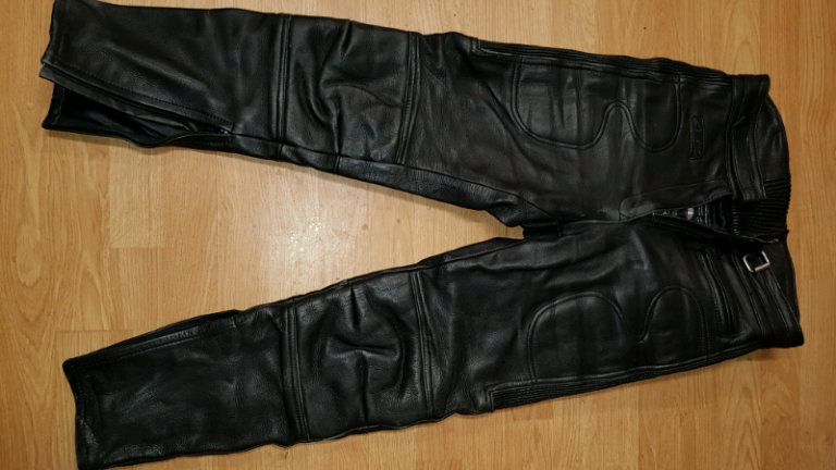 Leather motorcycle trousers RHINO.