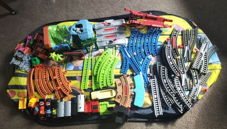 Talking Thomas and friends train track set