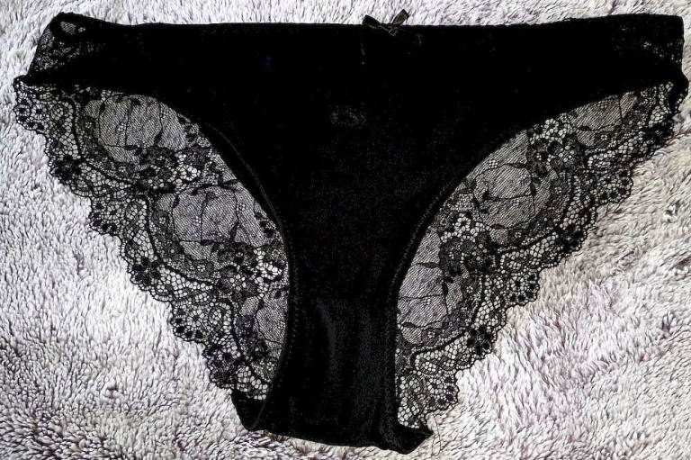 Black silky knickers 