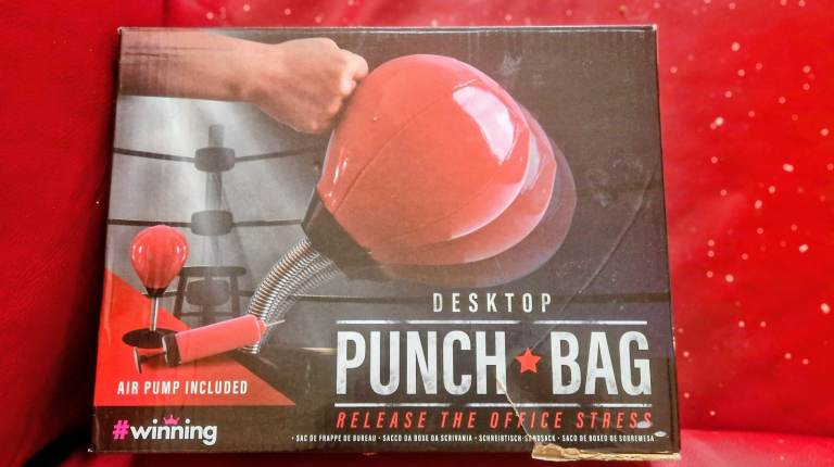 New Desktop Punch Bag – Release Office Stress