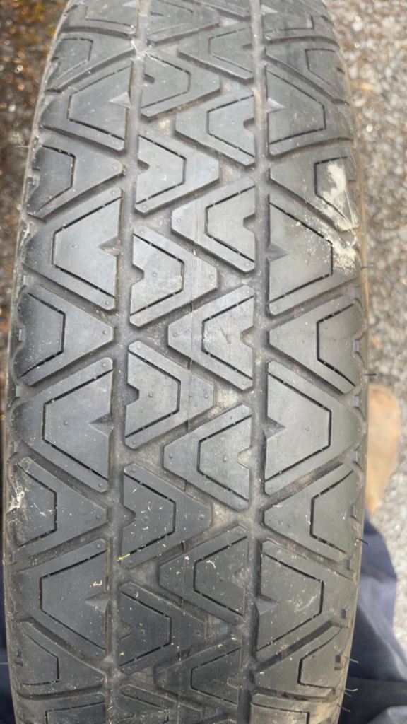Spare wheel and tyre 