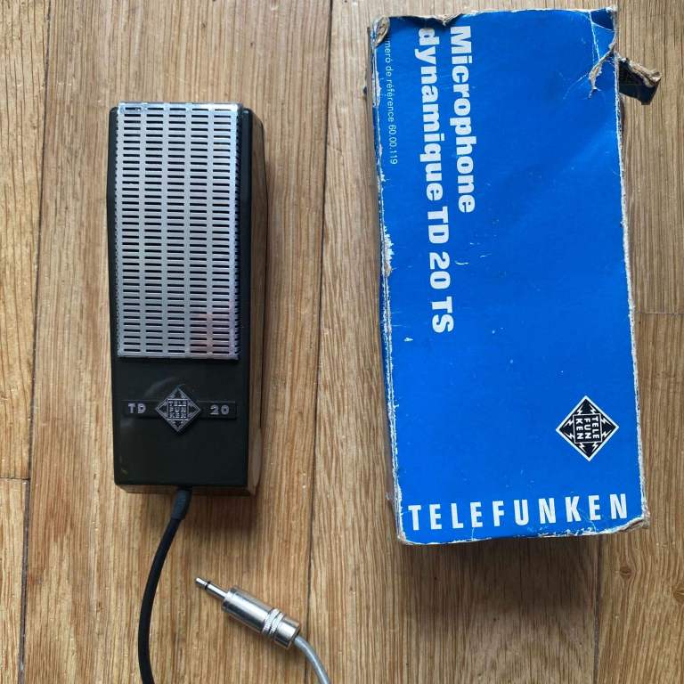 RARE '65/66 Telefunken TD 20 TS Microphone With Adapter