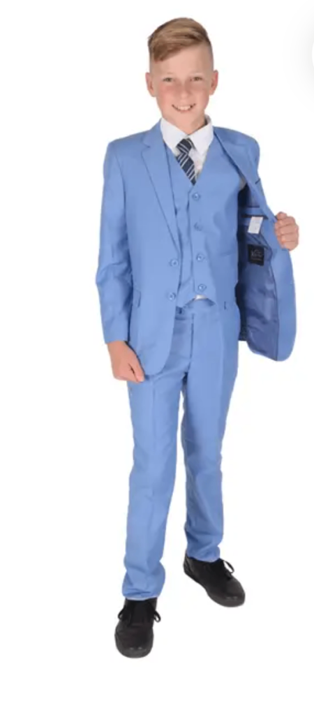 Beautiful blue boys prom suit 