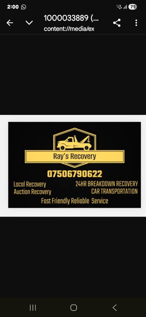 Rays recovery 