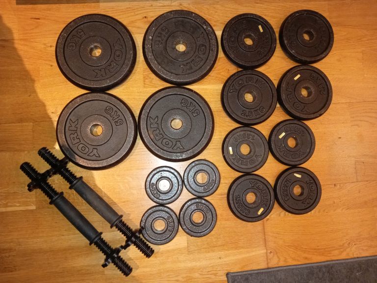 40kg (2*20kg) adjustable cast iron dumbbells / dumbells / weights