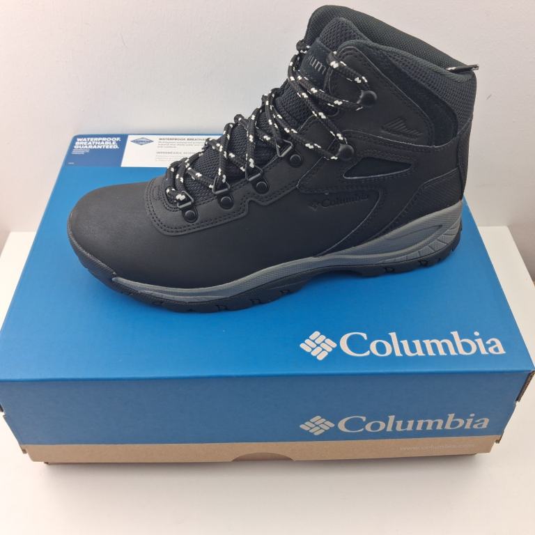 Columbia Newton Ridge Plus Women's Leather Ankle Walking Boots Black UK 8 EUR 41