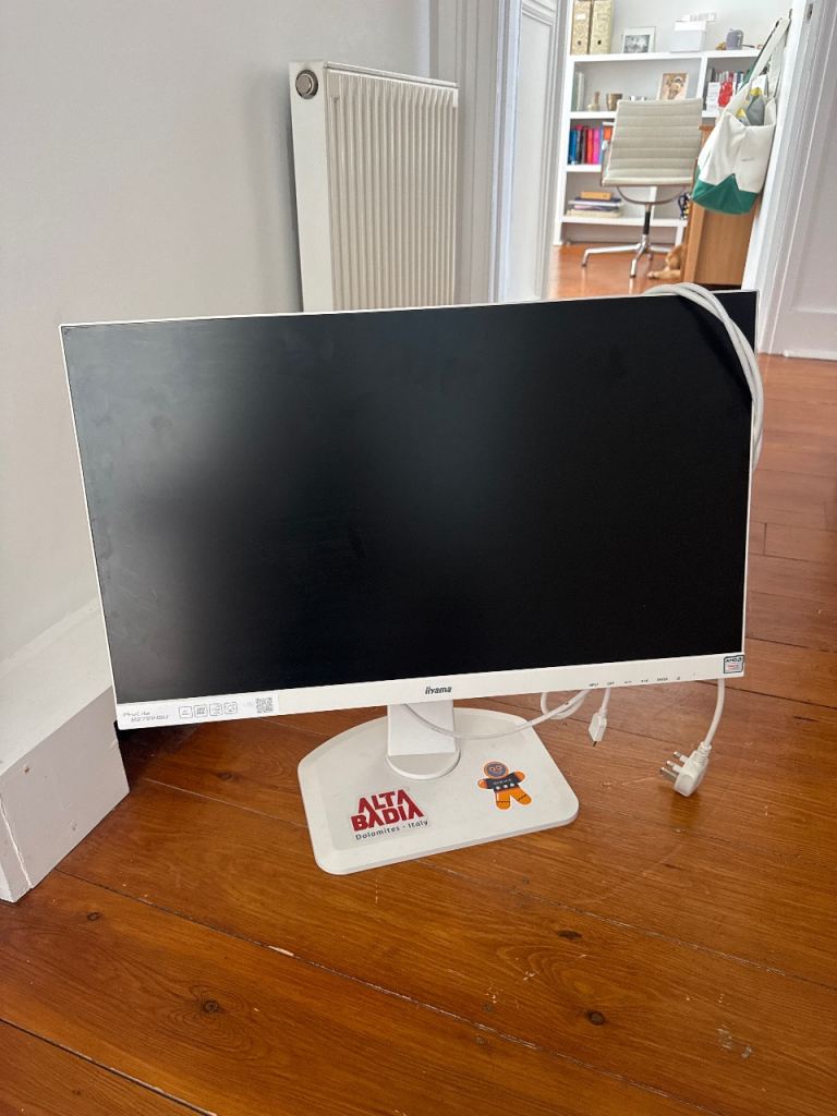 Iiyama Computer Monitor – White, Good Condition
